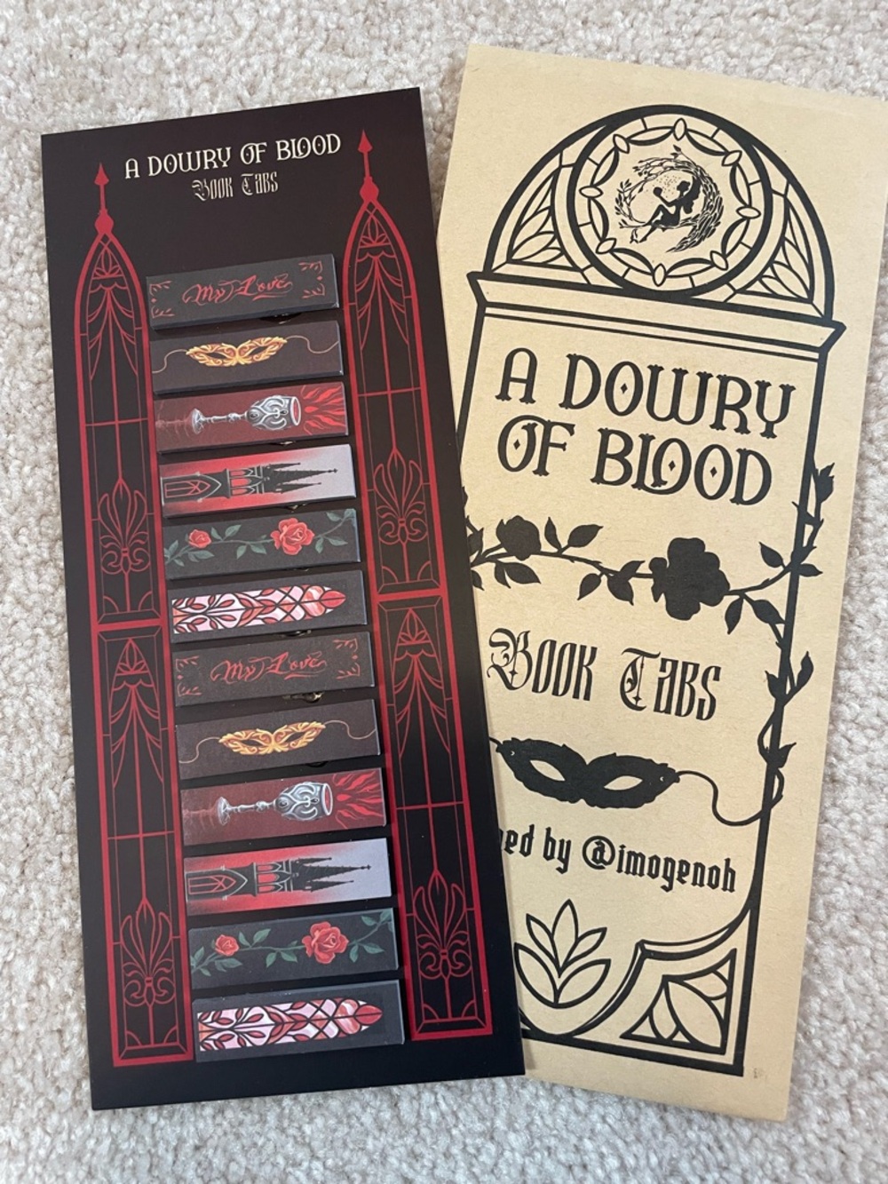 A Dowry of Blood Book Tabs | Fairyloot